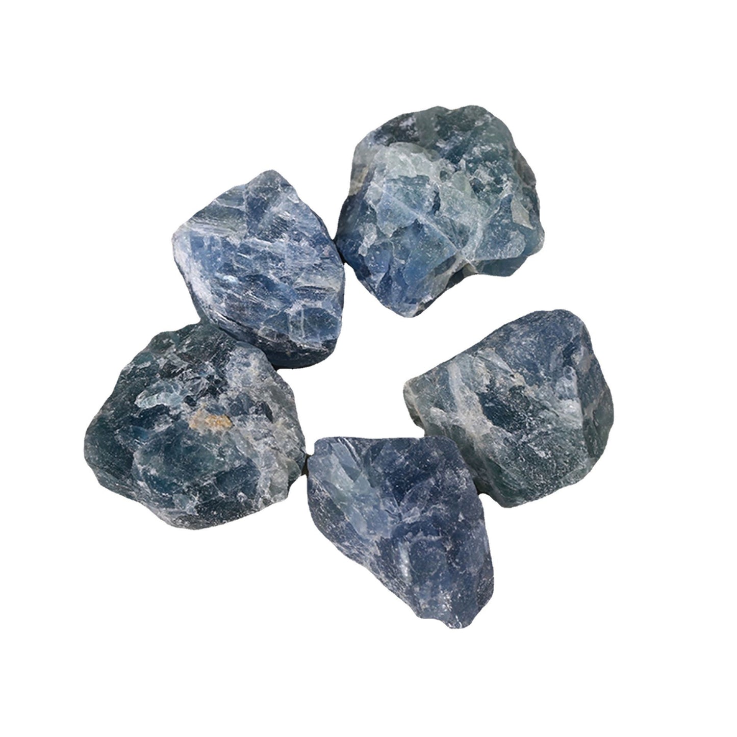 Natural Blue Fluorite Crystal Rough