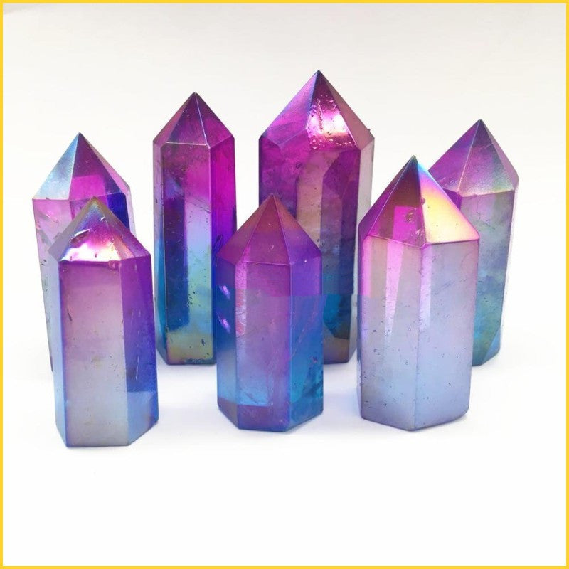 Clear Crystal Aura Angel Points Healing Quartz Stone