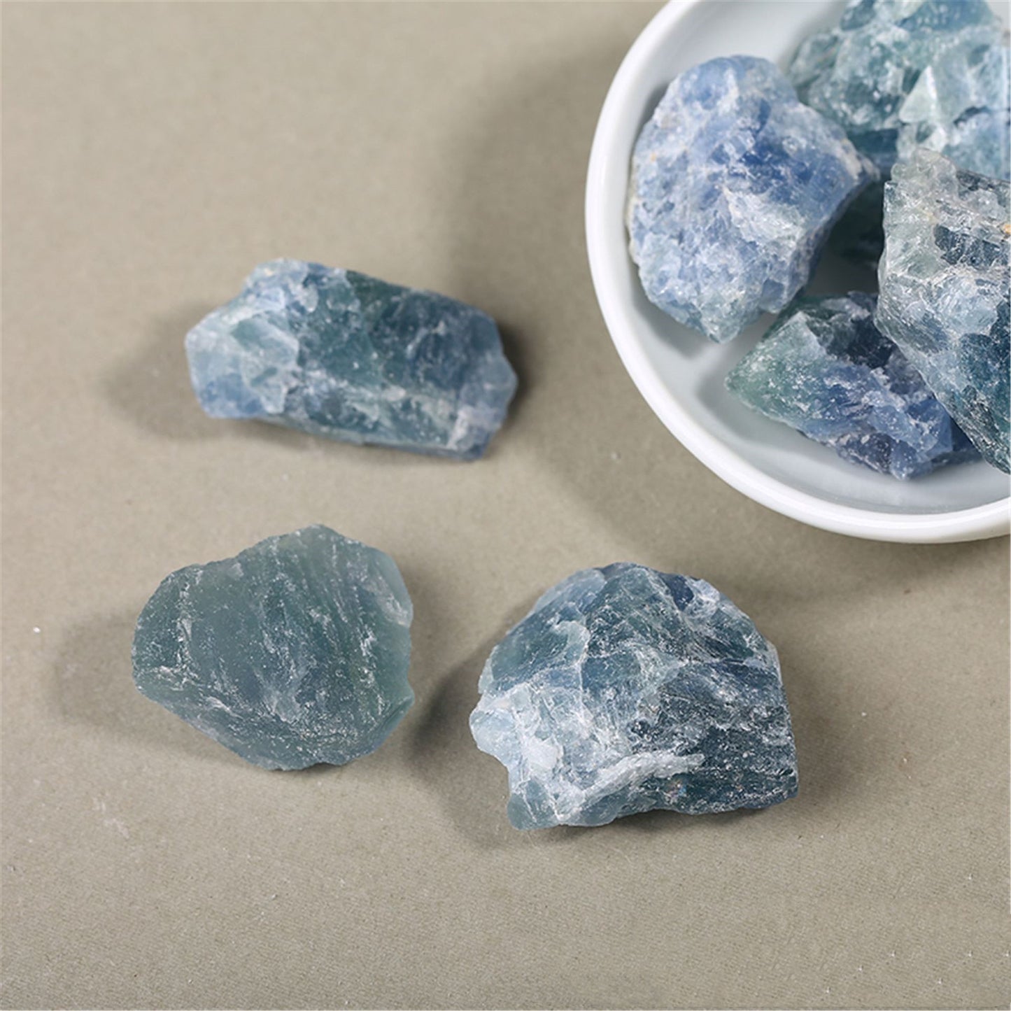 Natural Blue Fluorite Crystal Rough