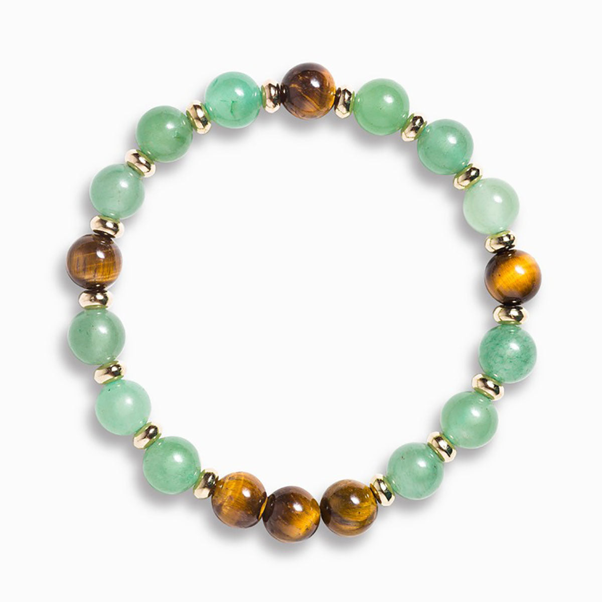 Hand-made High-grade Green Tiger Eye Stone Beads