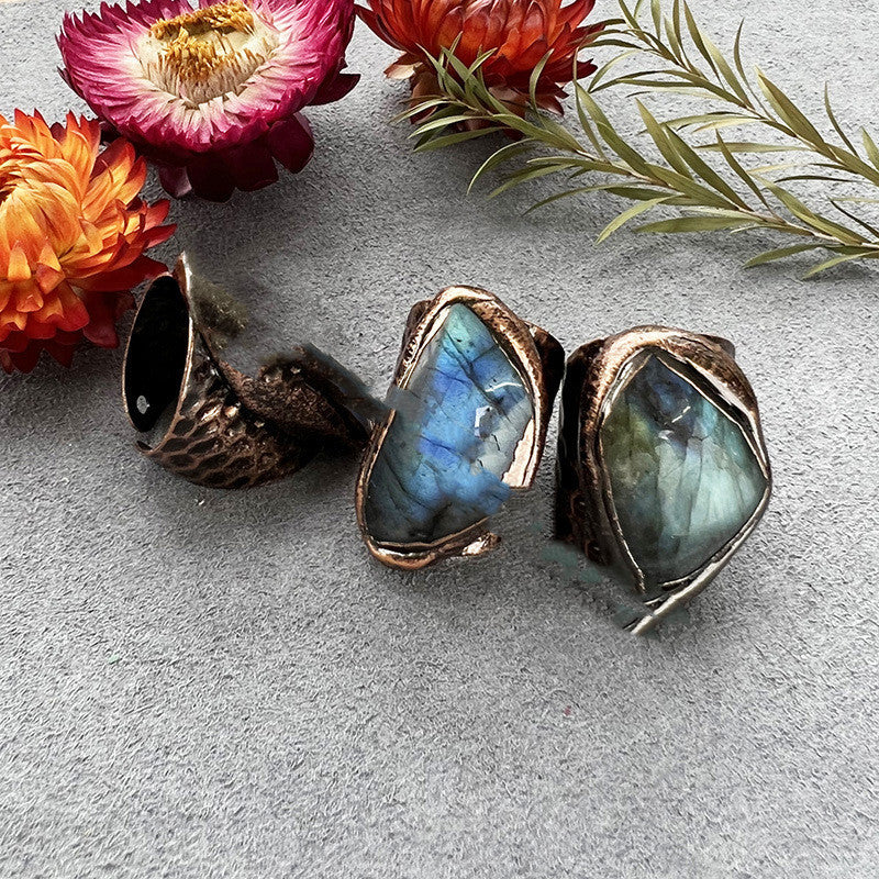 Natural Labradorite Ring