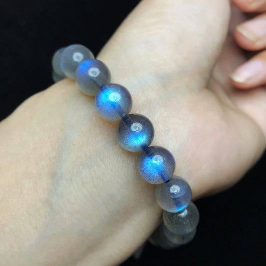 Luxury great quality Moonstone Strong Royal Blue Color Crystal Bracelet