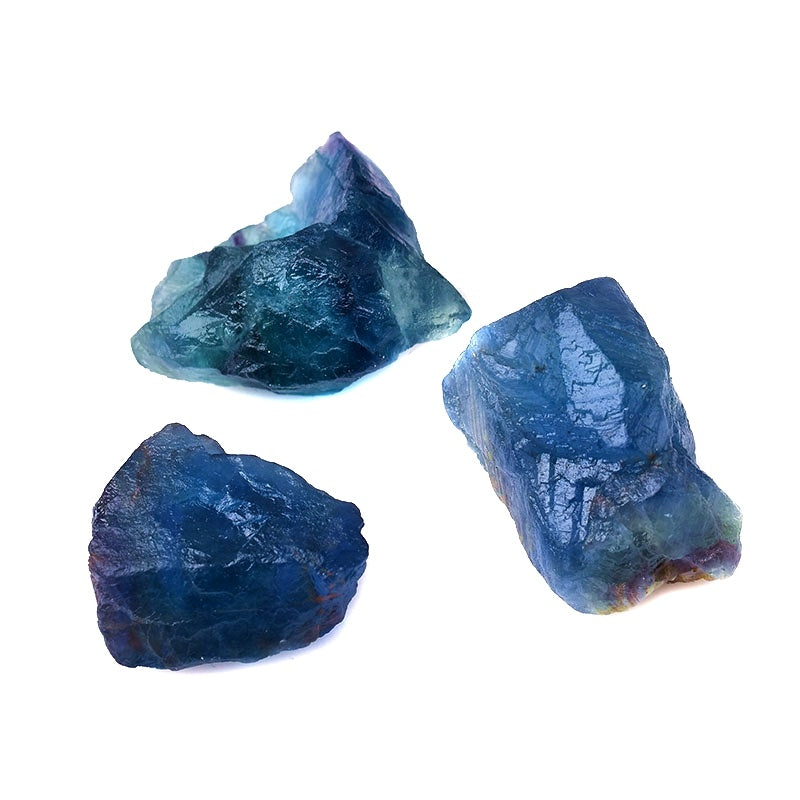 Natural Blue Fluorite Crystal Ornaments