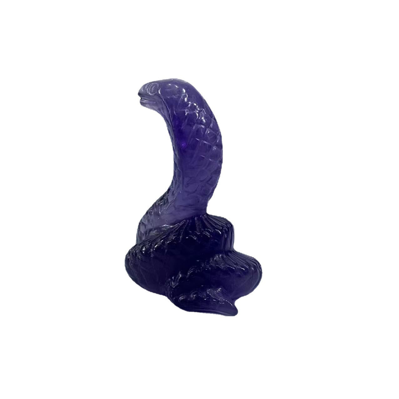 Cobra Animal Ornament Craft Natural Crystal Fluorite