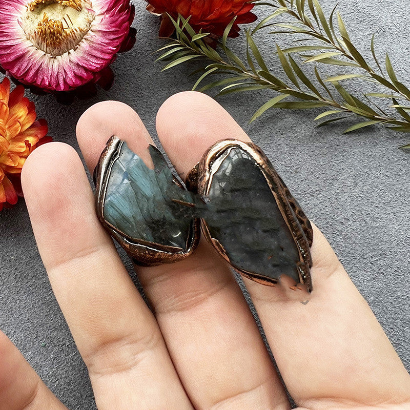 Natural Labradorite Ring