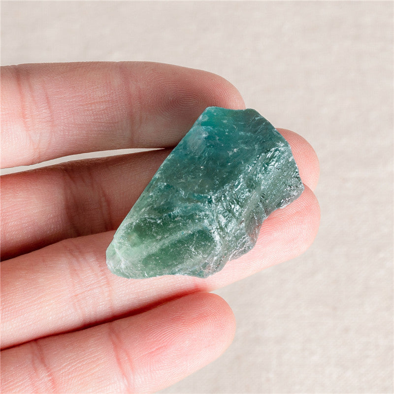 Natural Green Fluorite Crystal Large Particle Mineral Material Boxed Crafts