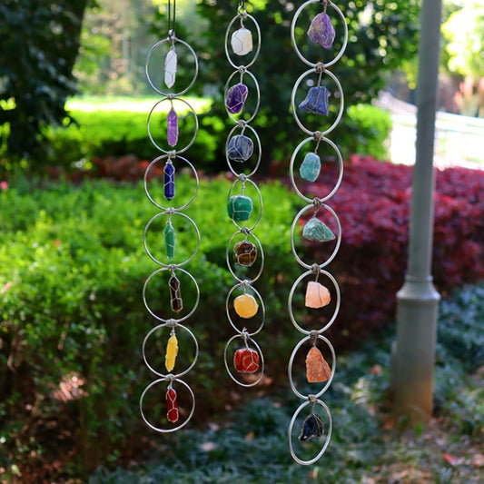 Crystal Stone Wind Chimes Decor!!