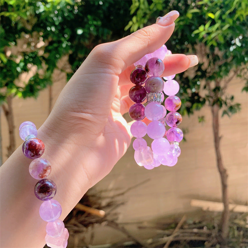 Lavender Amethyst Bracelet Single Circle