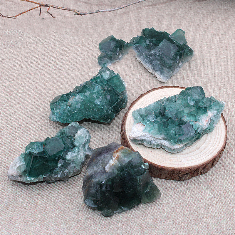 Natural Green Fluorite Ornaments