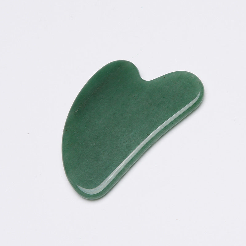 Aventurine Double-headed Massage Roller Scraping Plate Set