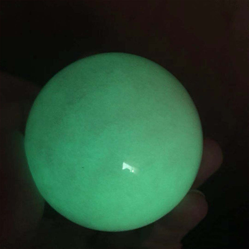 Ice Island Stone Fluorite- Night Pearl Luminous Ball Ornament