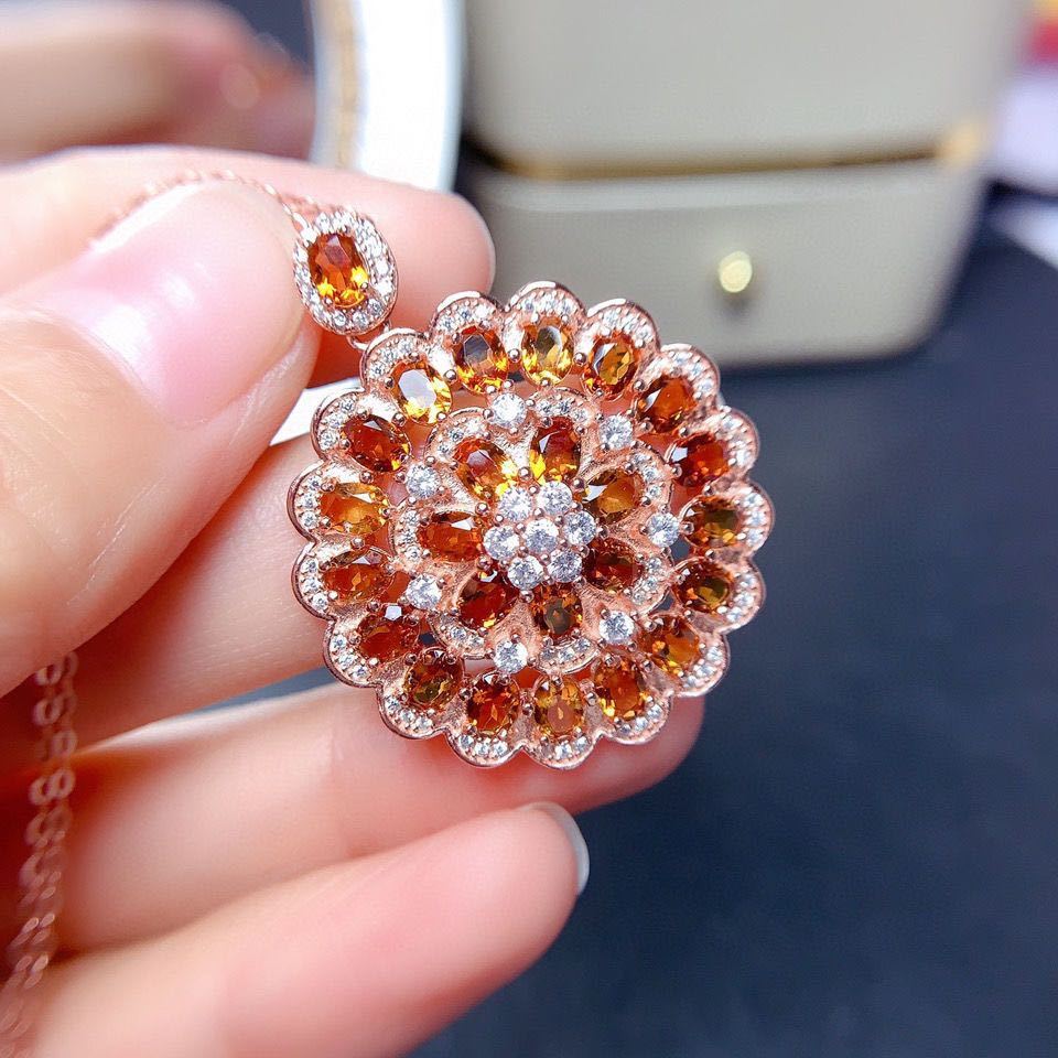 Natural Brazilian Citrine Pendant Crystal