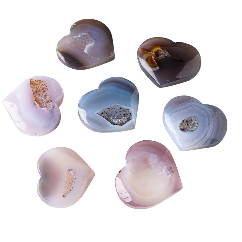 Natural Crystal Agate Cave Stone Ornaments