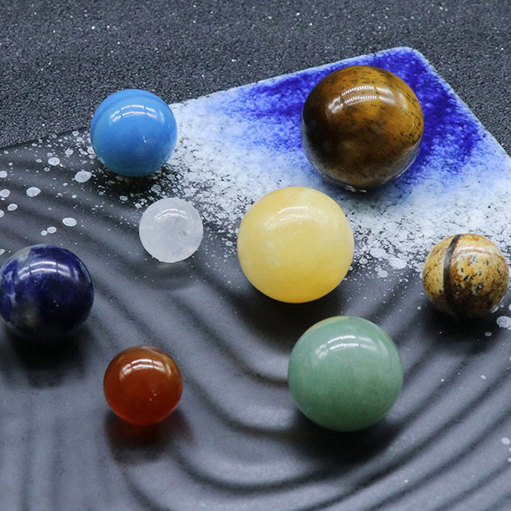 Natural Crystal Agate Jade Material Planet The Eight Planets Of The Solar System