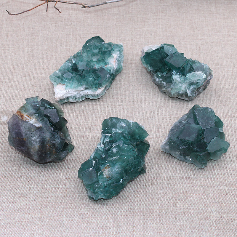 Natural Green Fluorite Ornaments