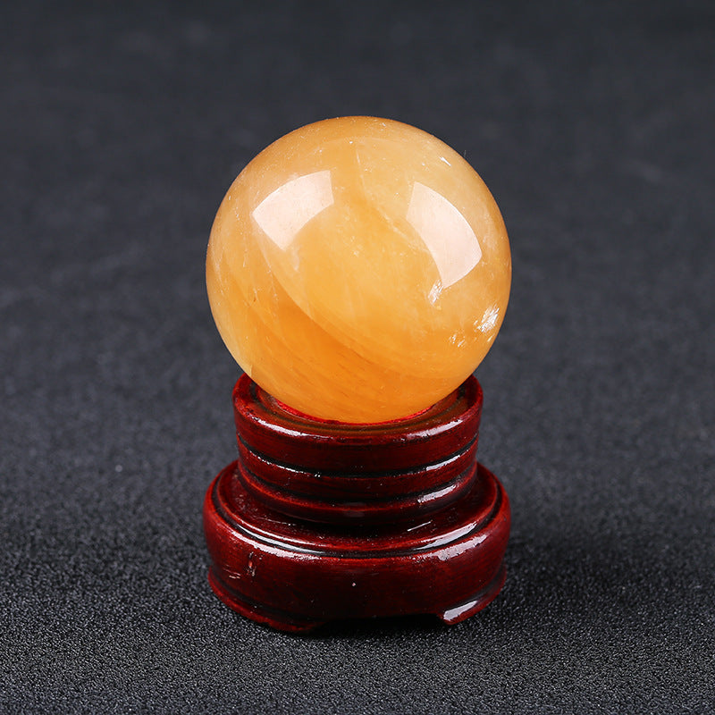 Citrine Calcite sphere