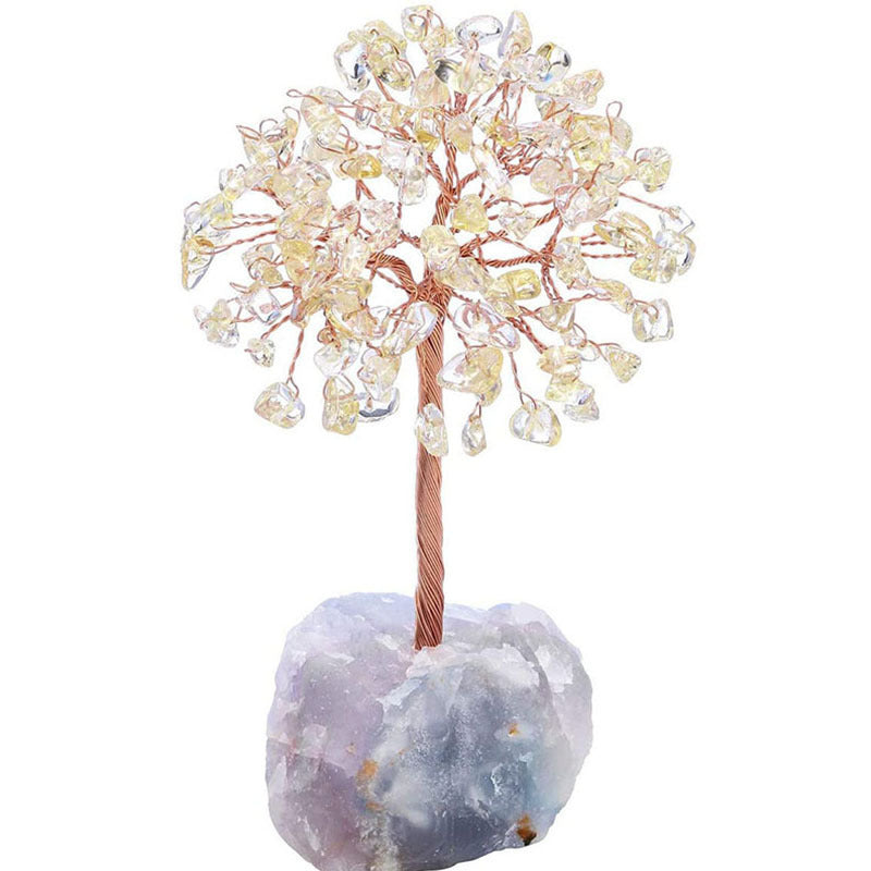 Natural Crystal Tree Fluorite Base Ornaments