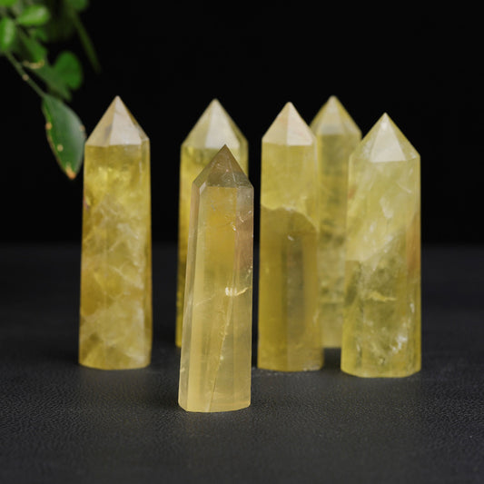 Single-pointed Hexagonal Prism Citrine Rough Stone