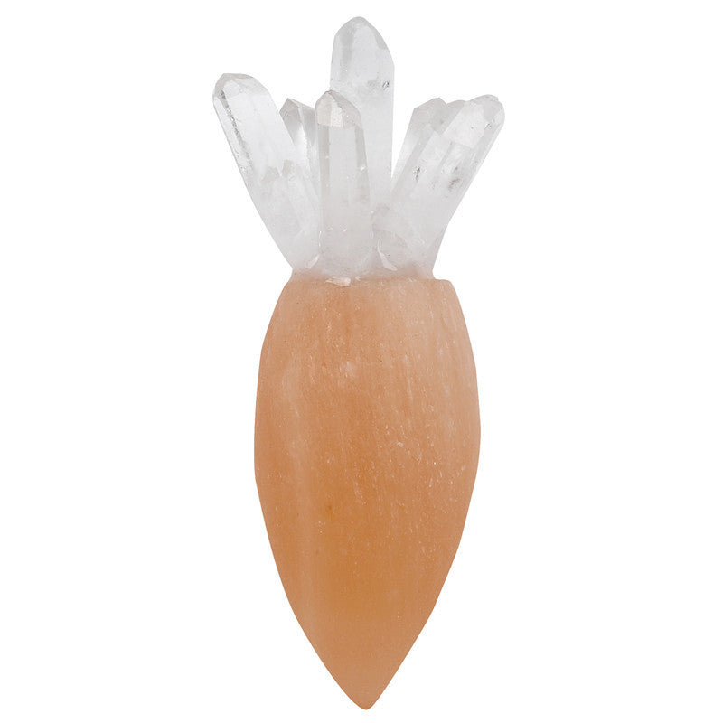 Best Selling Source Of Natural Gypsum Crystal Carrot Ornaments