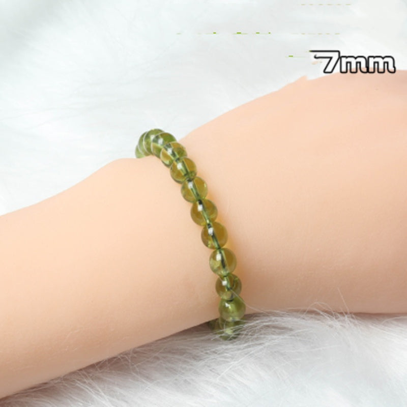 Women's Peridot Ice Green Crystal Bracelet