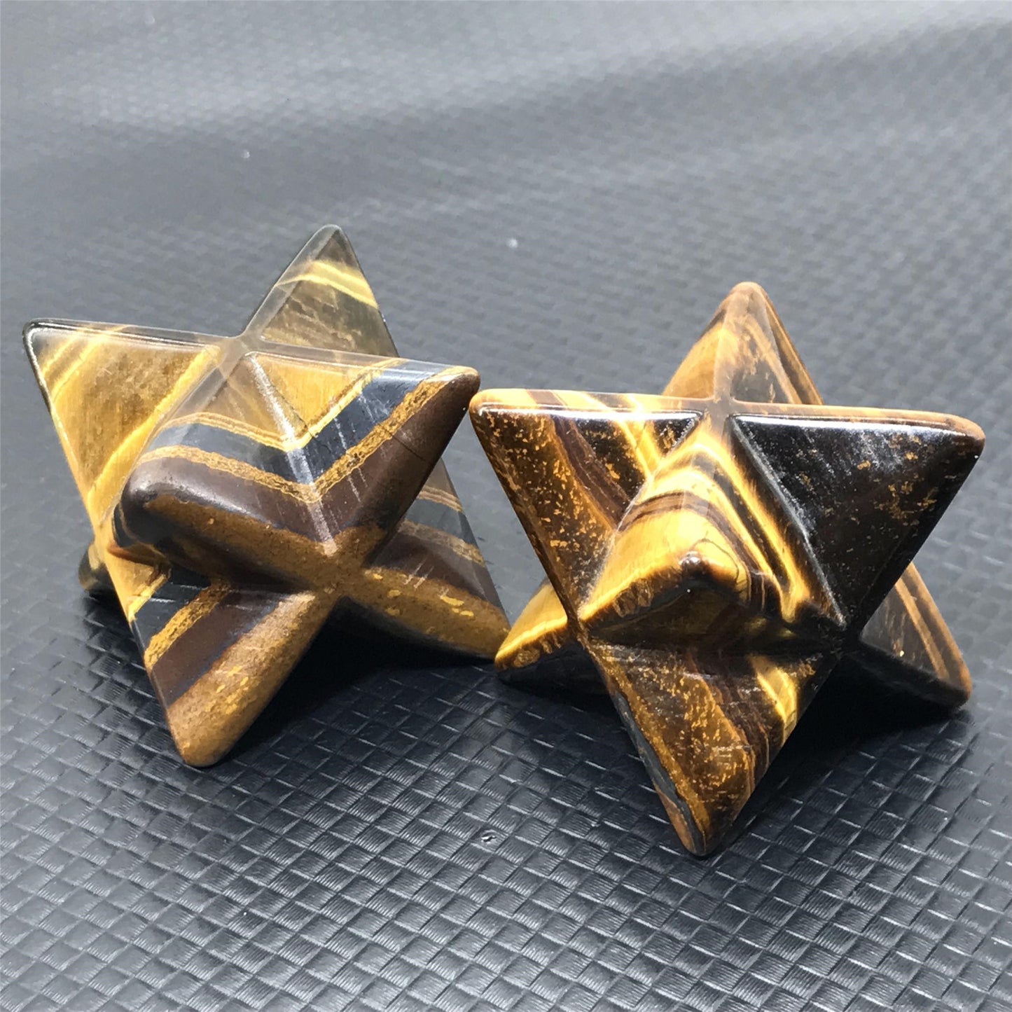 Tiger Eye Stone Merkabah Star