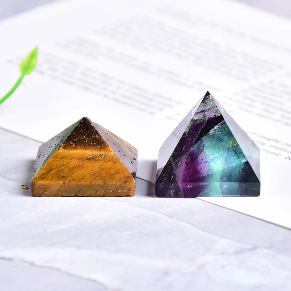 Natural Crystal Pyramid Healing Stone